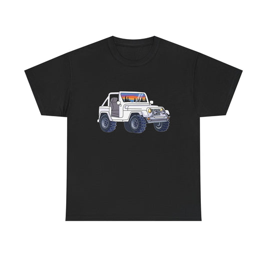 Offroading Trailboss Retro CJ Graphic T Shirt NEW Unisex Heavy Cotton Tee