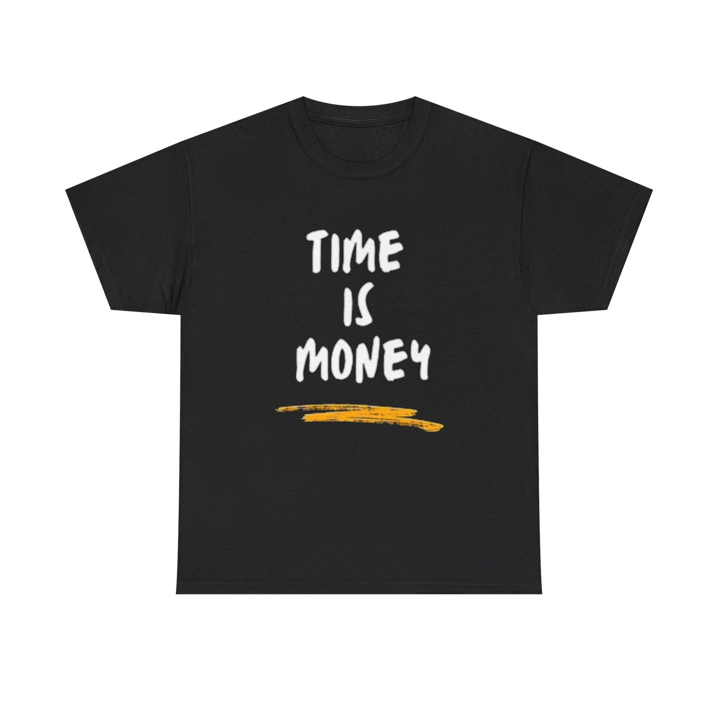 Time Is Money Graphic T Shirt Motivation Crypto Investing  Unisex Heavy Cotton
