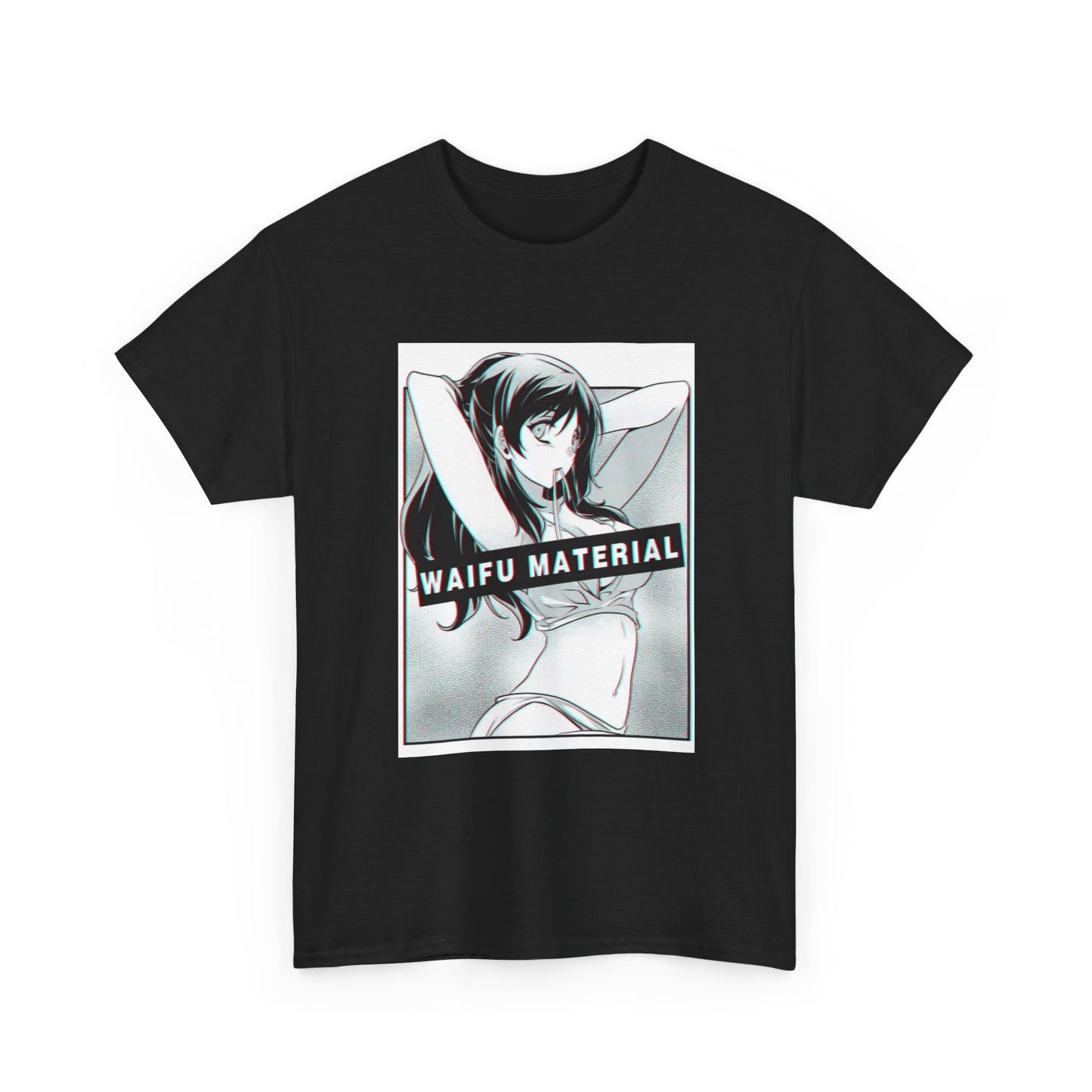 Waifu Material Hentai Tshirt Sexy anime Naturo Gamer Cartoon Unisex Heavy Cotton