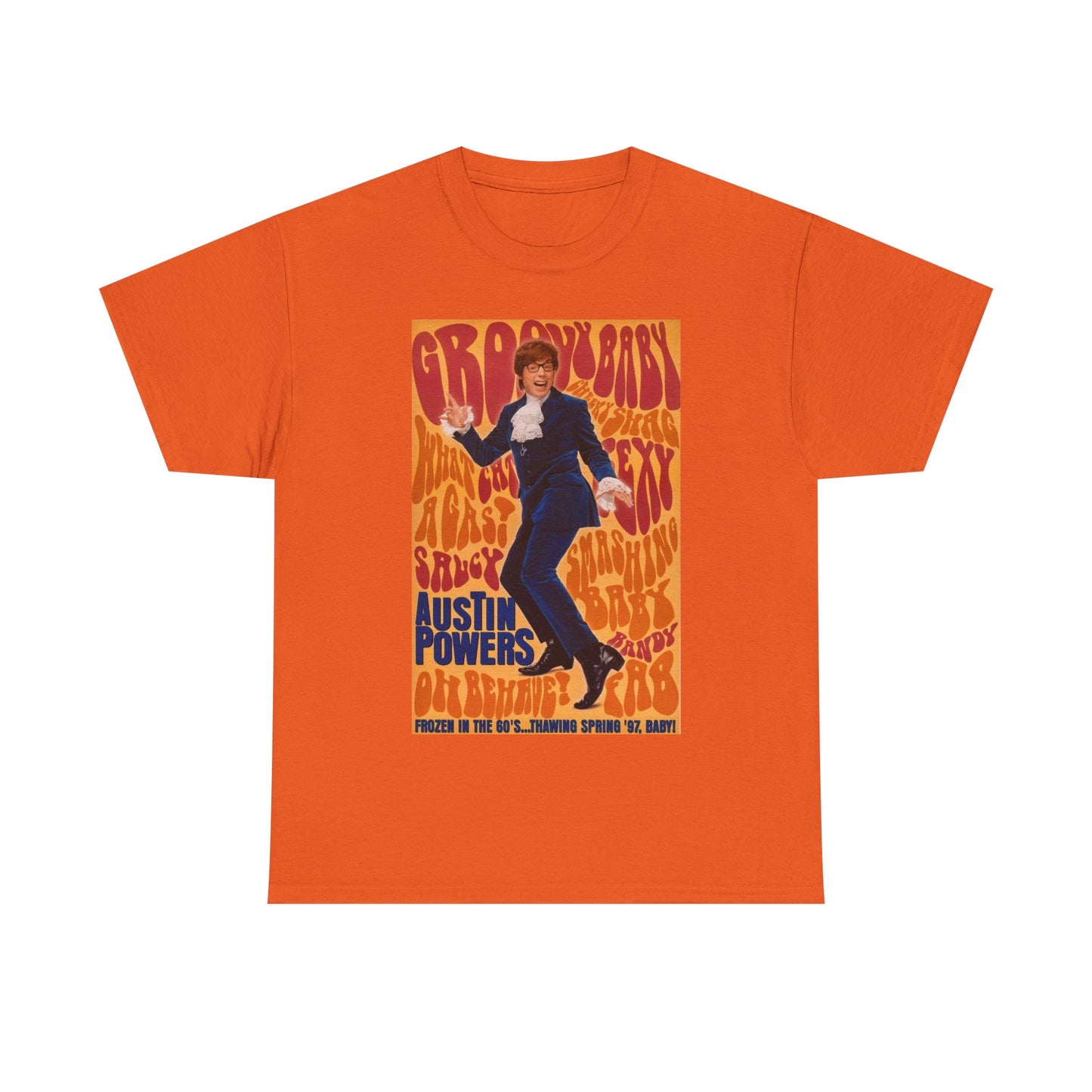 Austin Powers Shirt The Spy Who shagged Me Comedy Unisex Heavy Cotton Tee