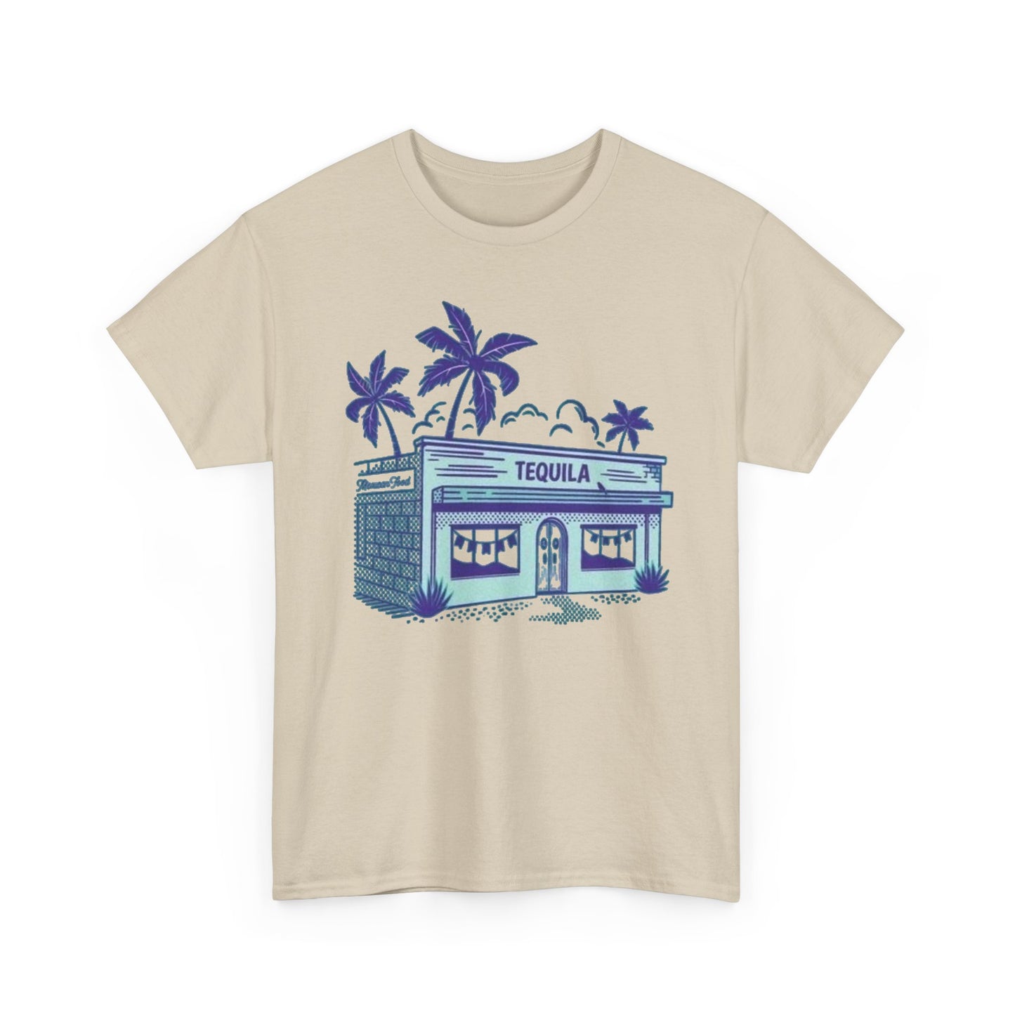Tequila Bar Retro Graphic T Shirt NEW Vintage Unisex Heavy Cotton Tee
