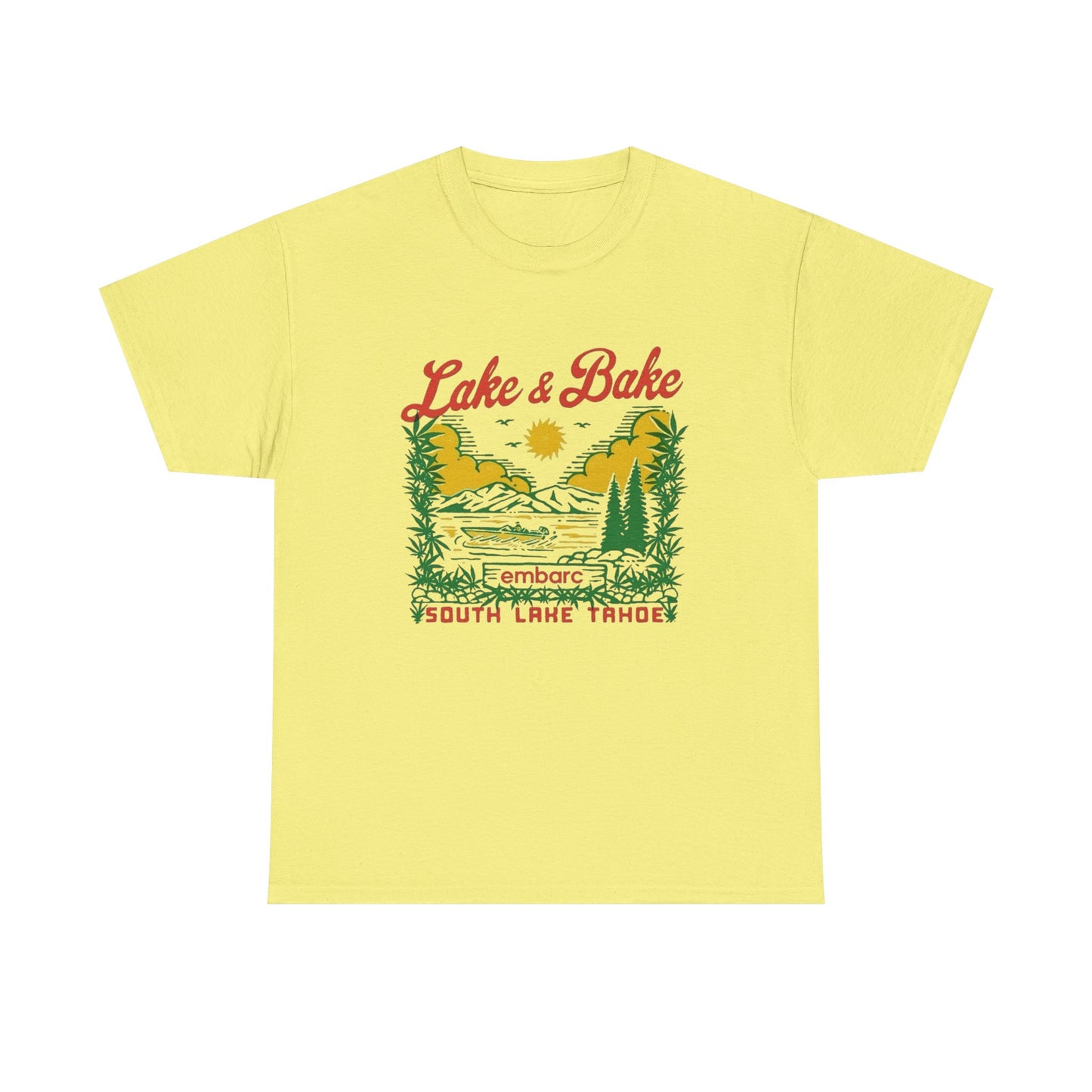 Lake And Bake 420 Graphic T Shirt NEW Adult Tee