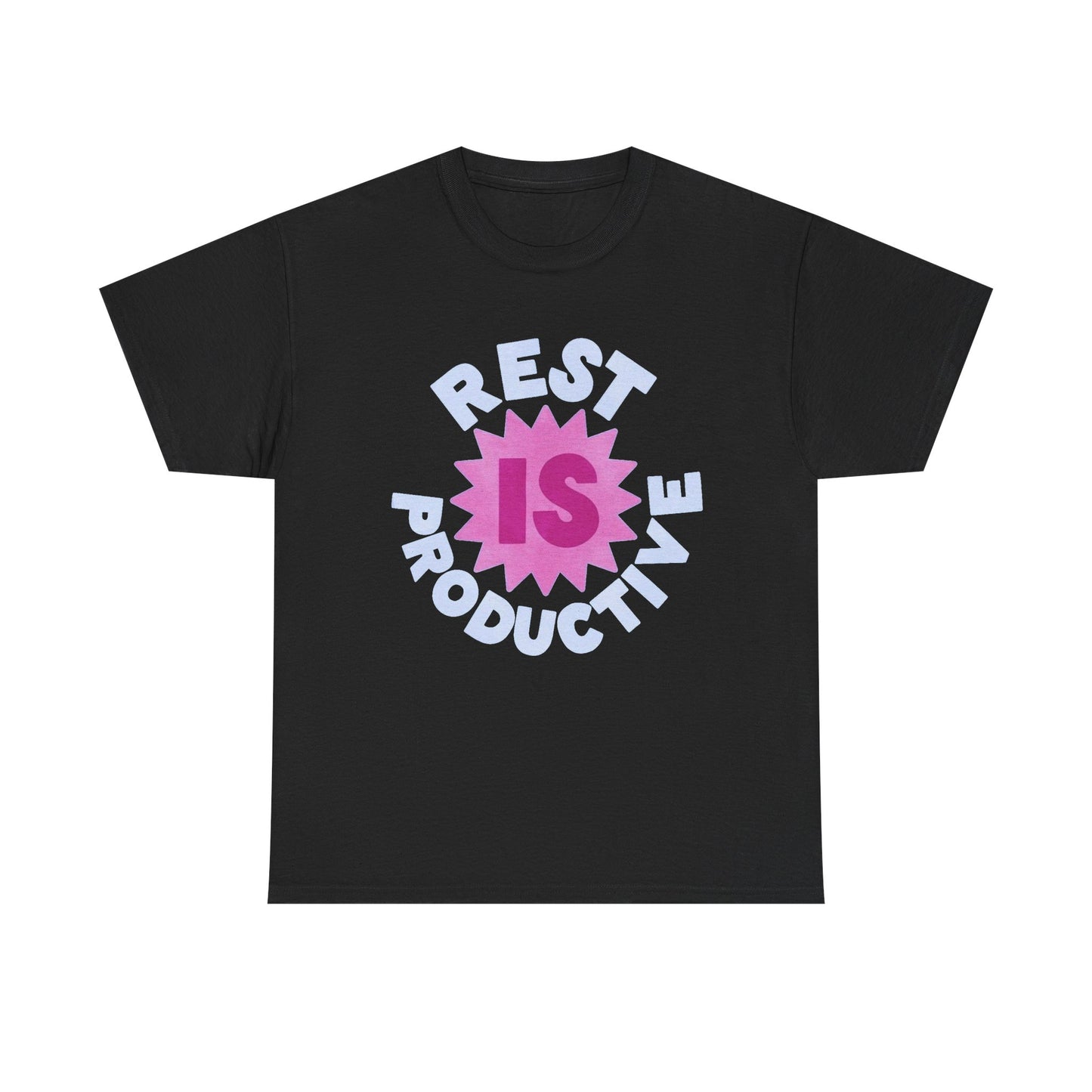 Rest Is Productive Graphic T Shirt NEW Unisex Heavy Cotton Tee