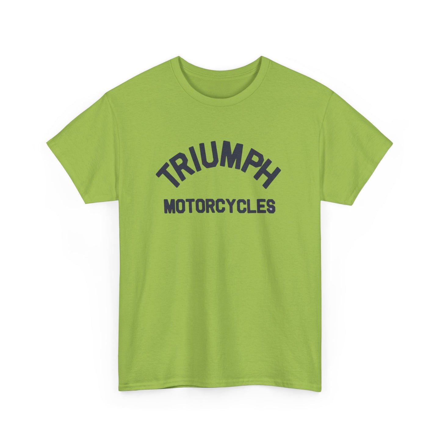 Triumph Motorcycles Tshirt Vintage Logo Classic Fit Unisex Heavy Cotton Tee