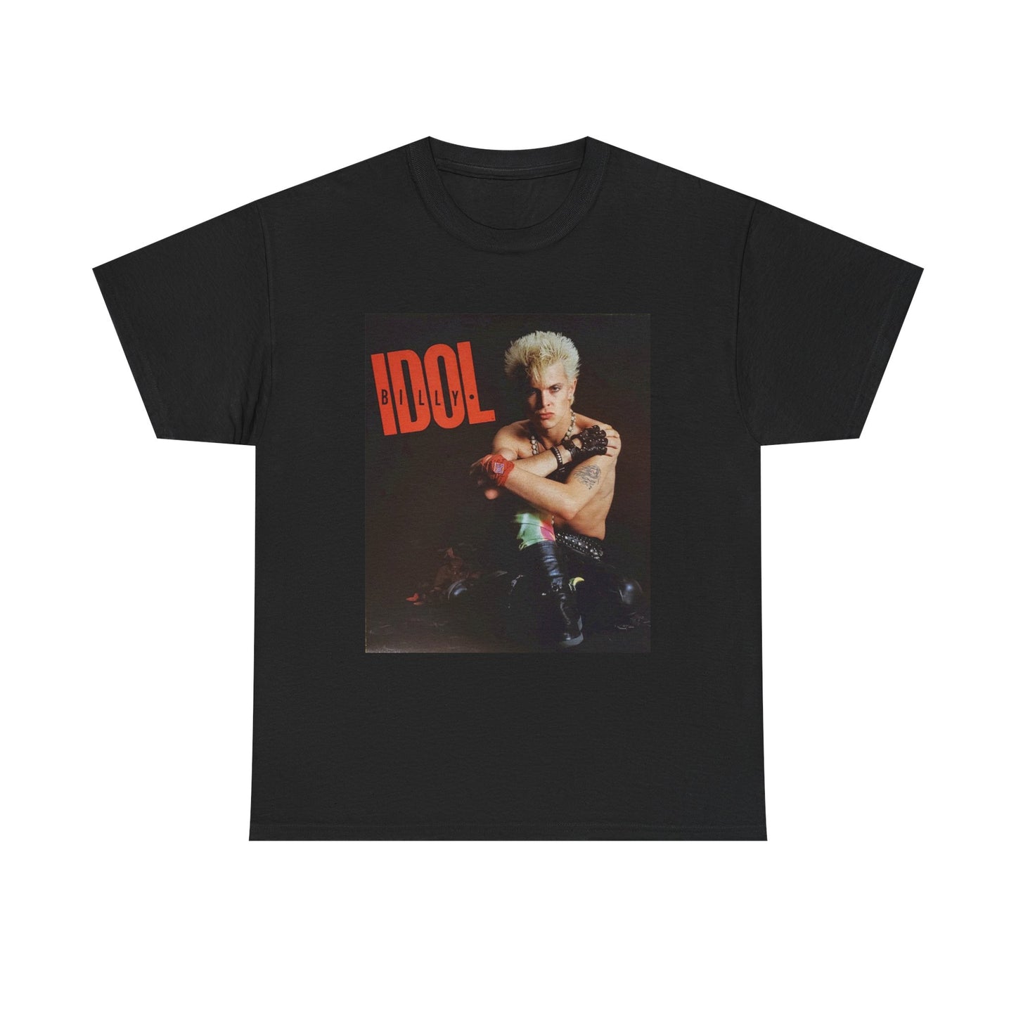 Billy Idol Tshirt Retro Rebel Yell Rock Star New!! Unisex Heavy Cotton Tee