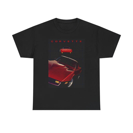 Corvette C3 80s Retro Vintage Graphic T-Shirt, Unisex Cotton Shirt