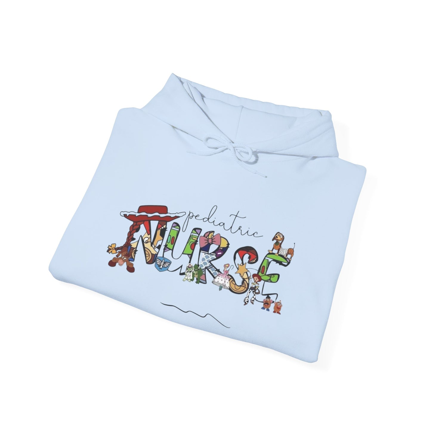 Pediatric Nurse Cute Graphic Hoodie Unisex Heavy Blend™ Hooded Sweatshirt