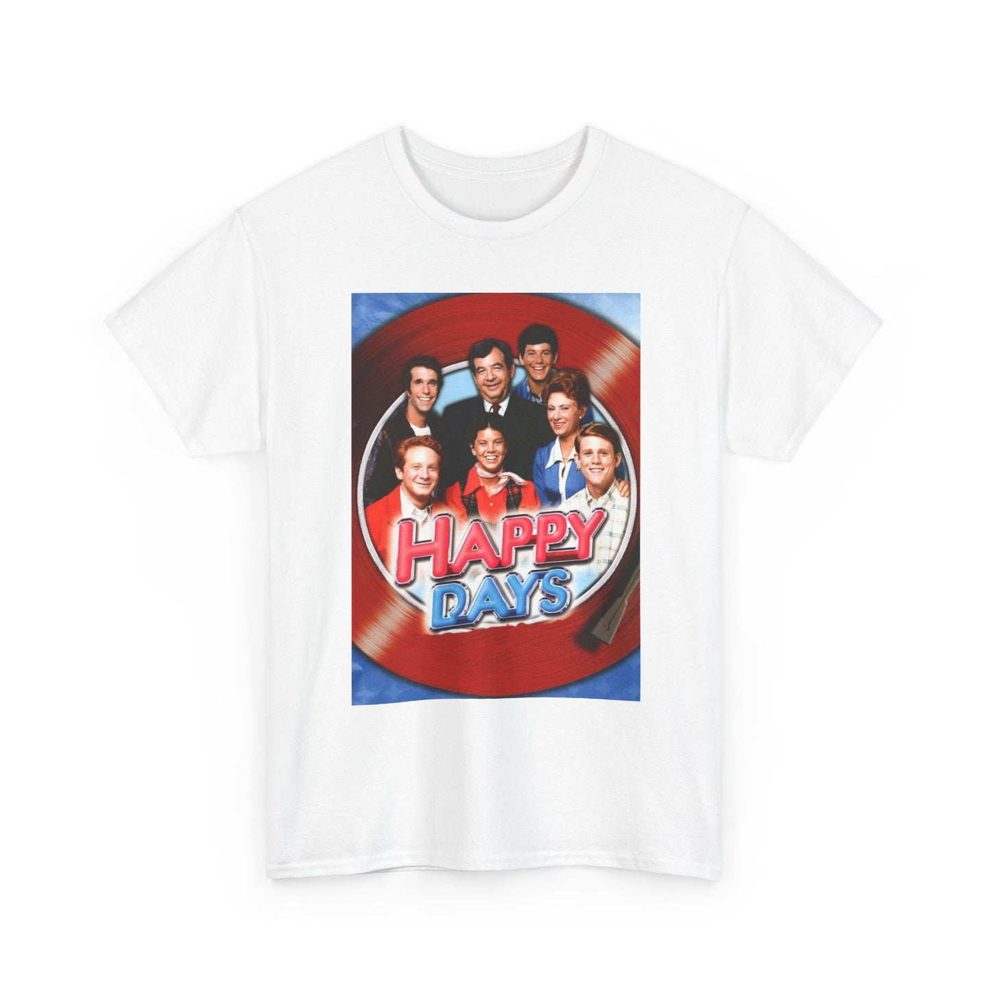 Happy Days Graphic T Shirt Vintage Tv Series Retro Unisex Heavy Cotton Tee