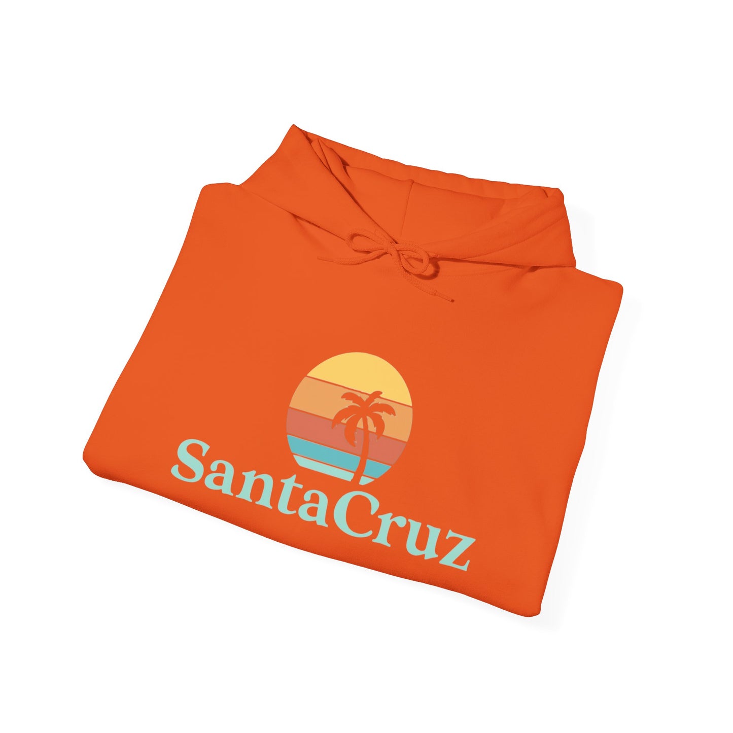 Santa Cruz California Graphic Hoodie Unisex Heavy Blend™ Hooded Sweatshirt