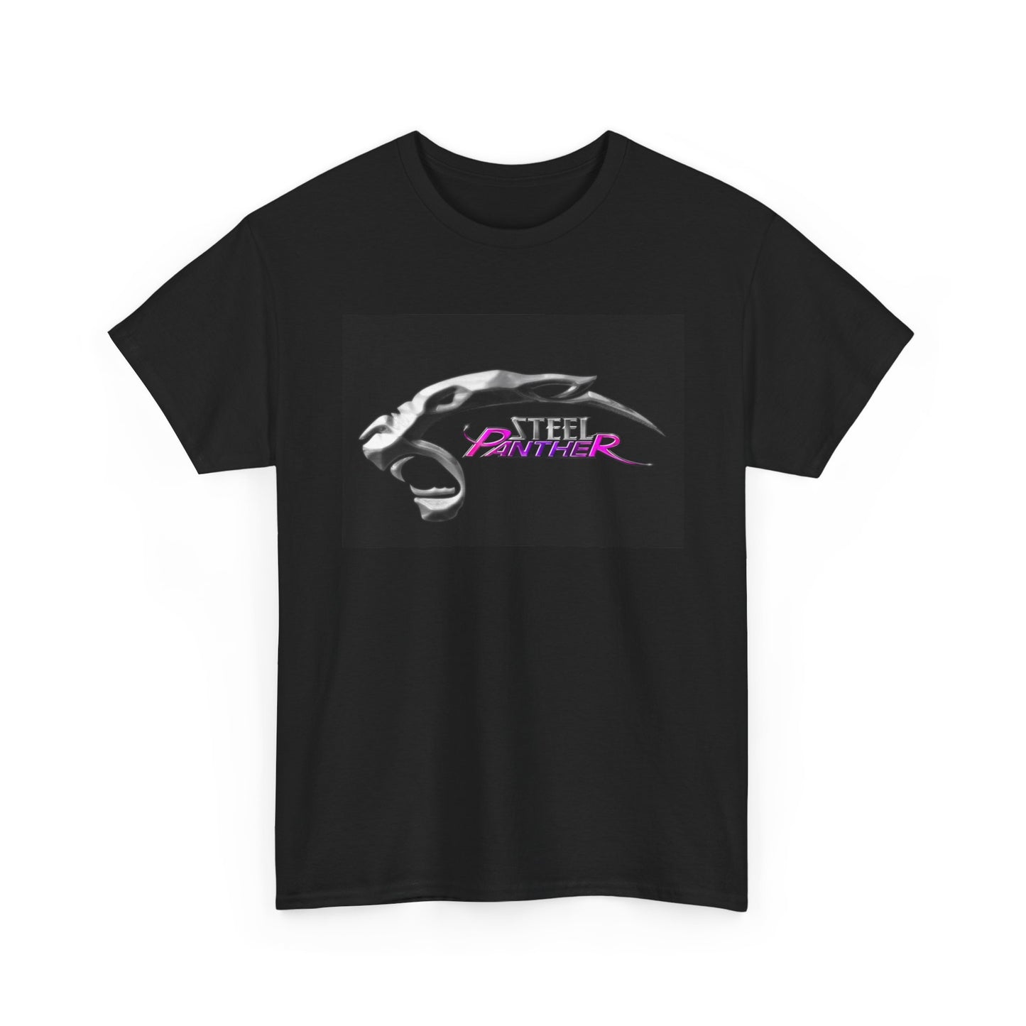 Steel Panther Tshirt Logo Vintage Rock Band Merch Metal Unisex Heavy Cotton Tee