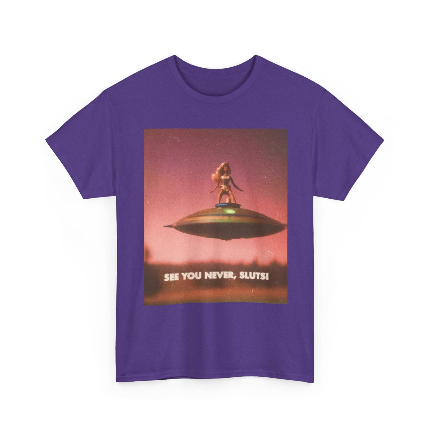 See You Never Sluts Funny Doll Graphic T Shirt NEW Adult Tee