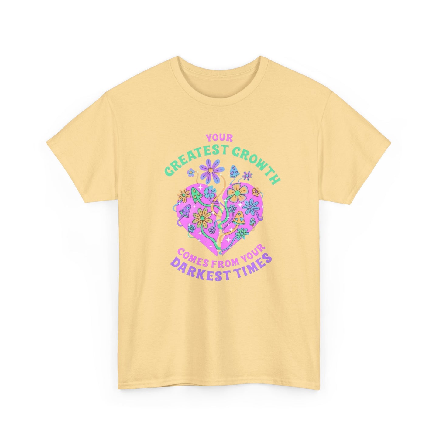 Your Greatest Growth Graphic T-Shirt Unisex Heavy Cotton Tee Gift