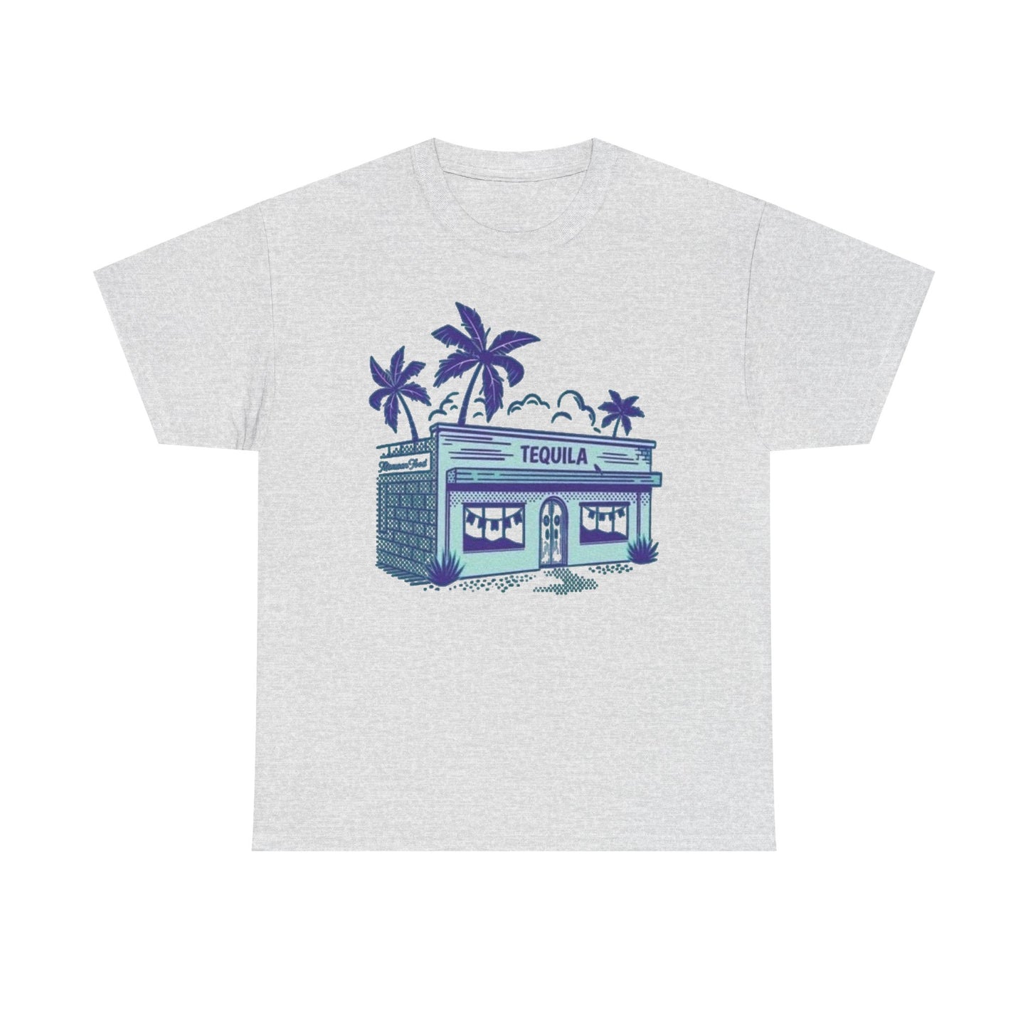 Tequila Bar Retro Graphic T Shirt NEW Vintage Unisex Heavy Cotton Tee
