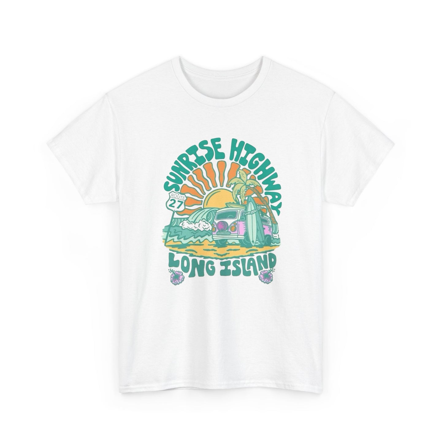 Sunrise Highway Long Island Graphic T Shirt NEW Adult Tee
