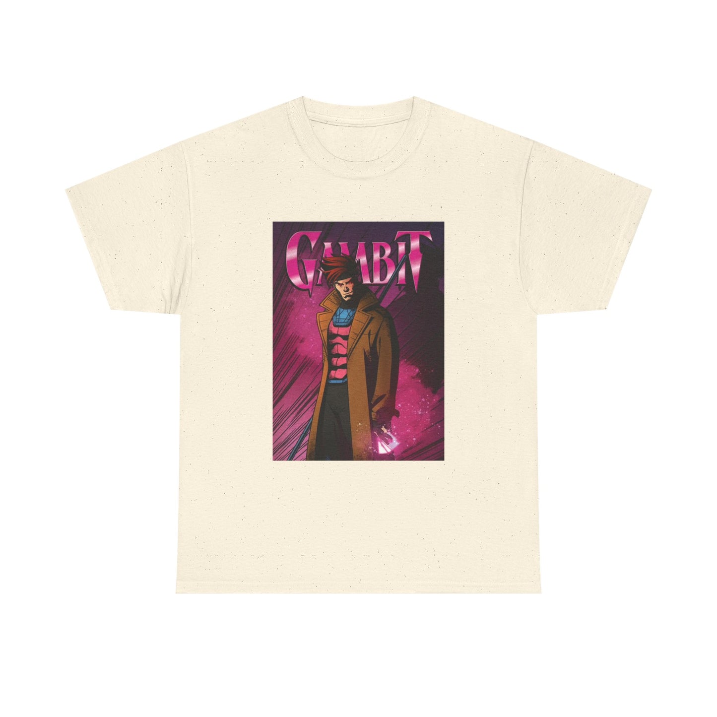Gambit Tshirt Vintage Anime Cartoon Graphic Neon Unisex Heavy Cotton Tee