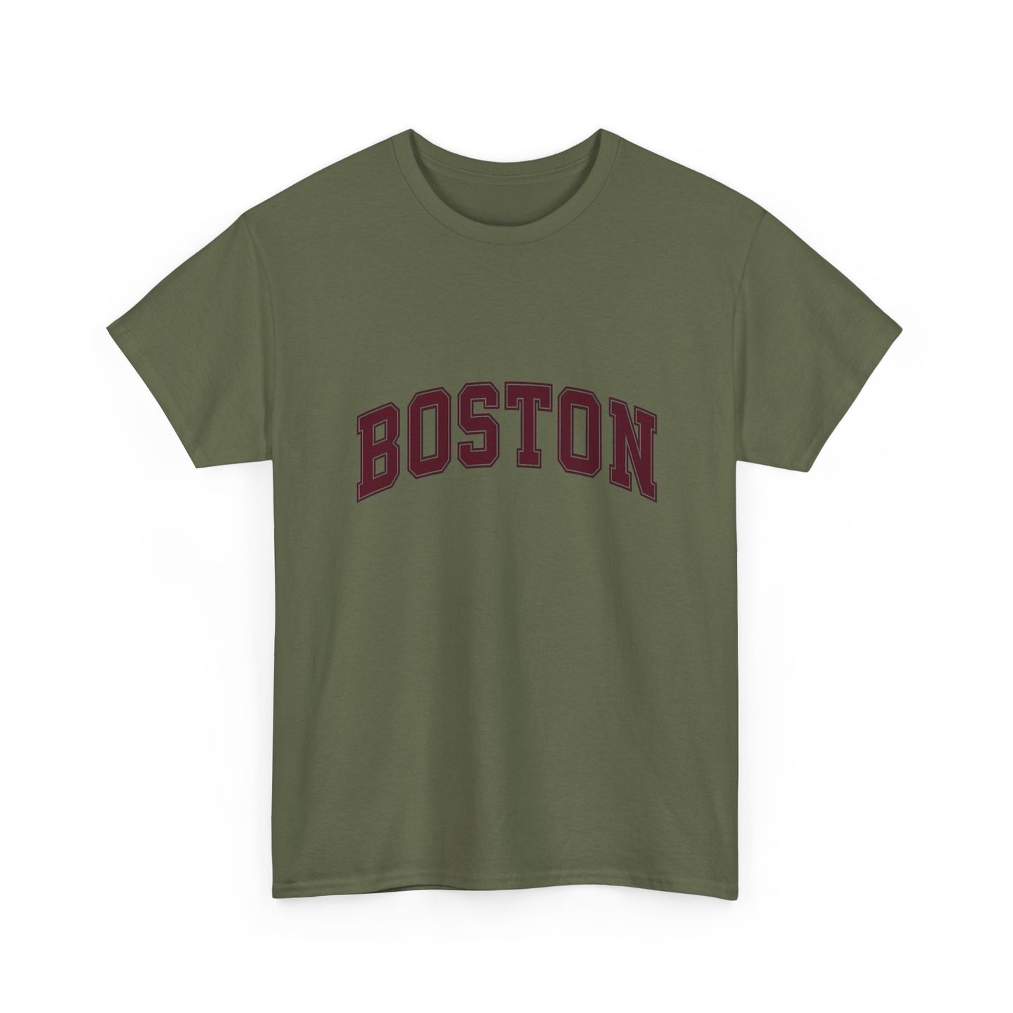 Boston Logo NEW ENGLAND Graphic T Shirt Unisex Heavy Cotton Tee