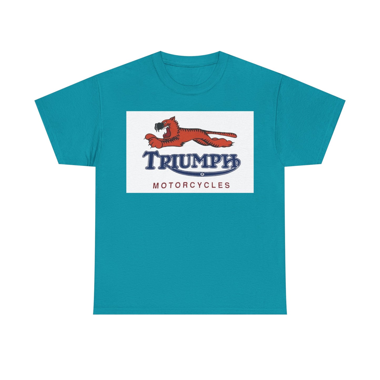 Triumph T-shirt vintage motorcycles nostalgia Tiger Unisex Heavy Cotton Tee