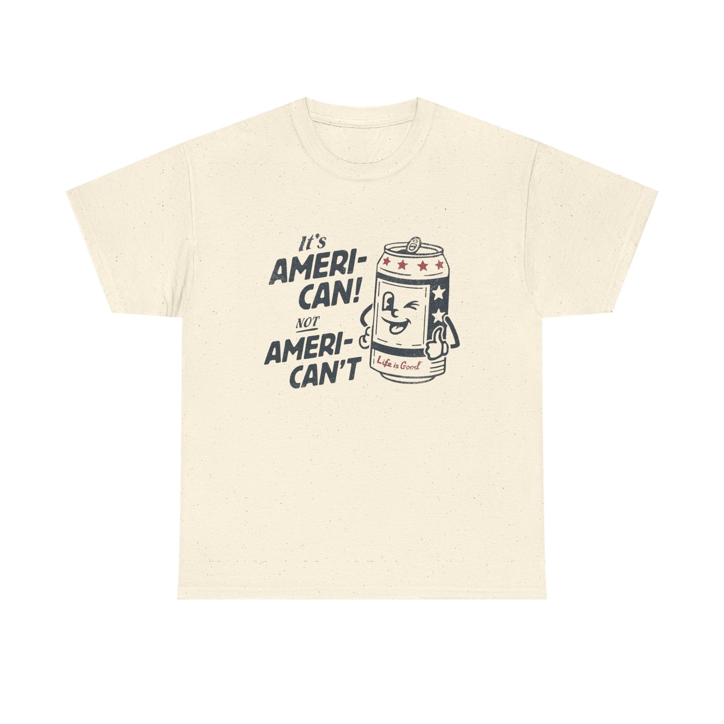 American Funny Beer Can Graphic T Shirt NEW GIFT Unisex Heavy Cotton Tee