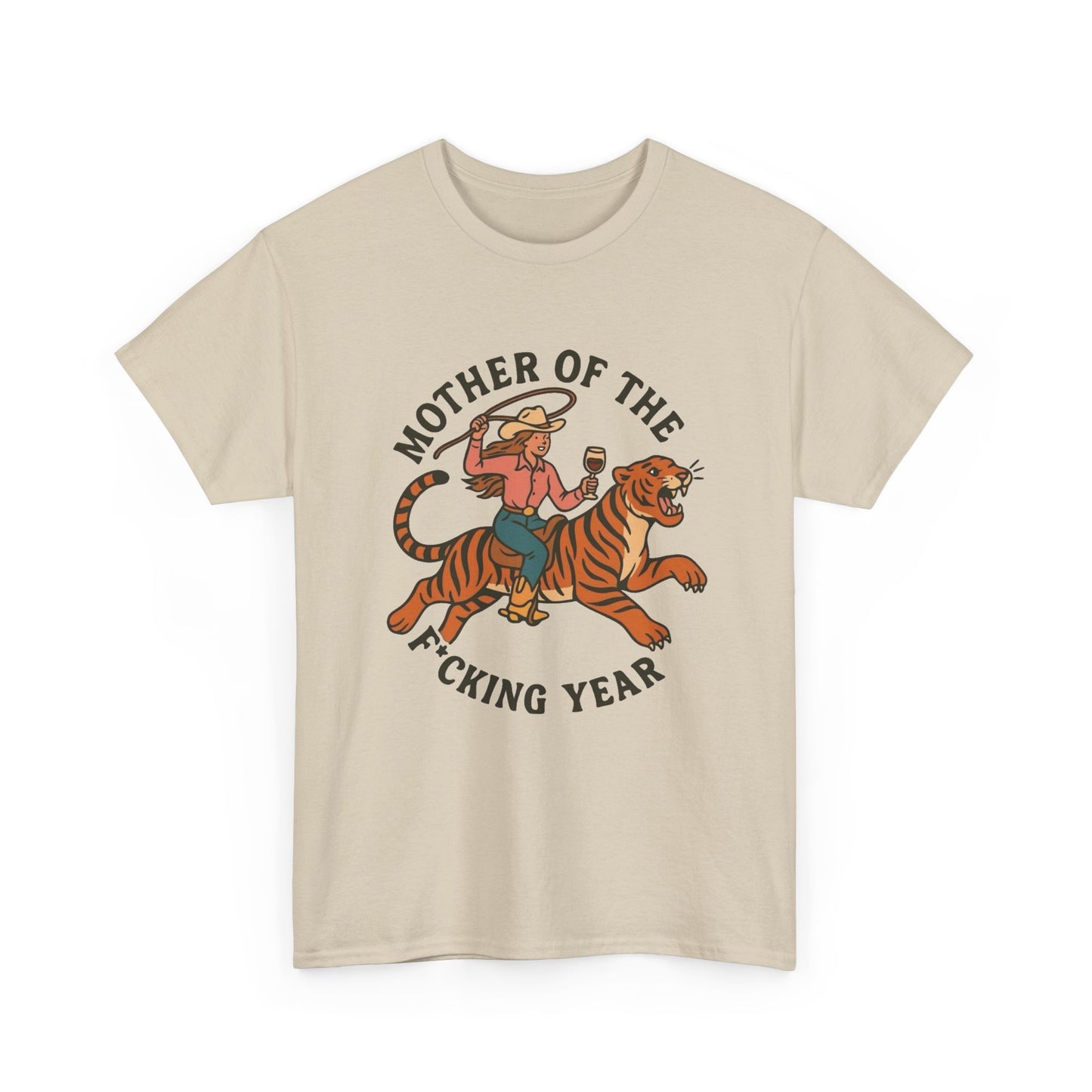 Mother Of The Year Graphic T Shirt NEW Vintage Unisex Heavy Cotton Tee