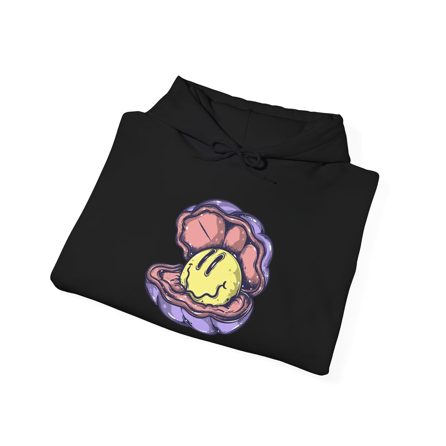 Happy Clam Graphic Hoodie Unisex Heavy Blend™ Hooded Sweatshirt