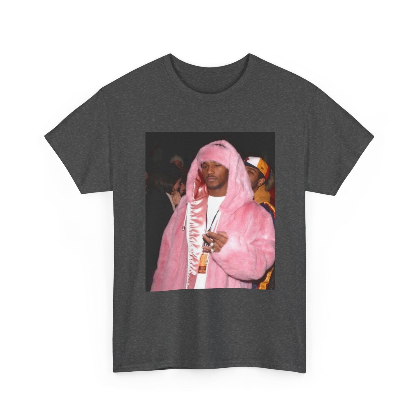 Camron diplomats T-shirt vintage pink fur coat graphic Rap Unisex Heavy Cotton