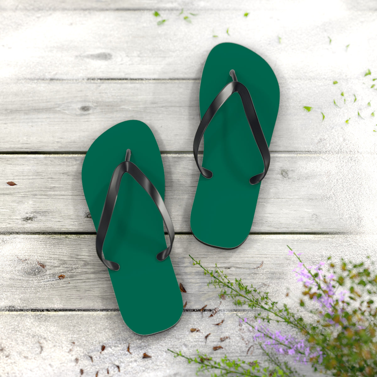 Turf Green Flip Flops, Sandals Slides, Summer Footwear, Brand New