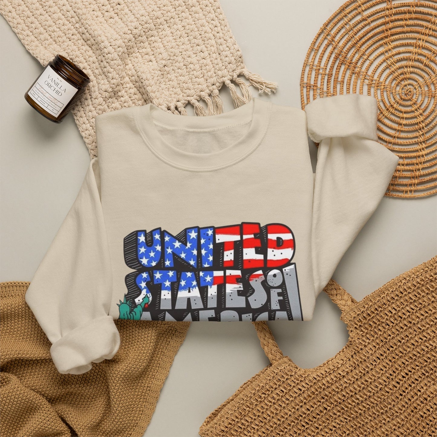 United States Of America Sweater NEW Unisex Heavy Blend™ Crewneck Sweatshirt