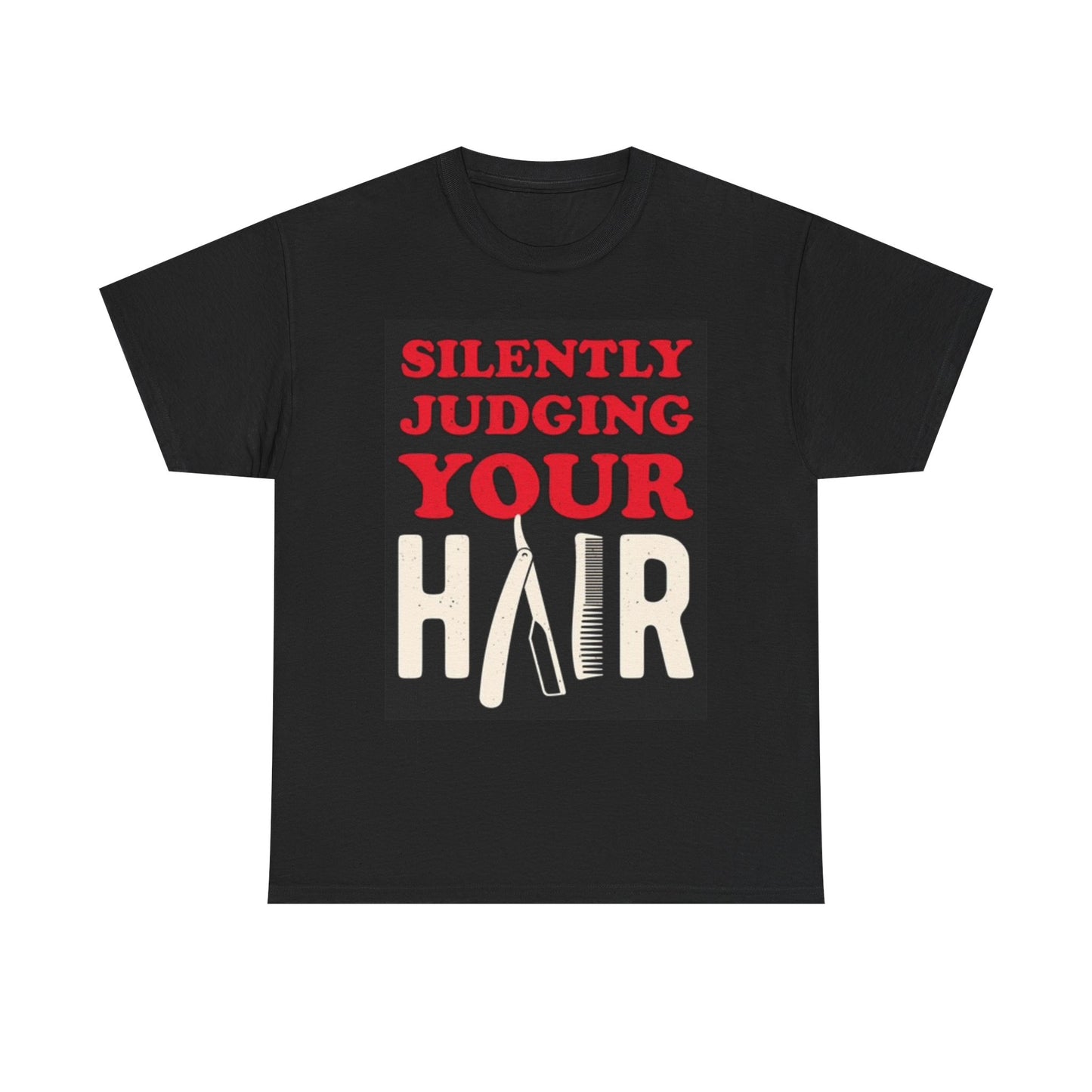Salon Barber Graphic Shirt Funny Retro Joke Unisex Heavy Cotton Tee