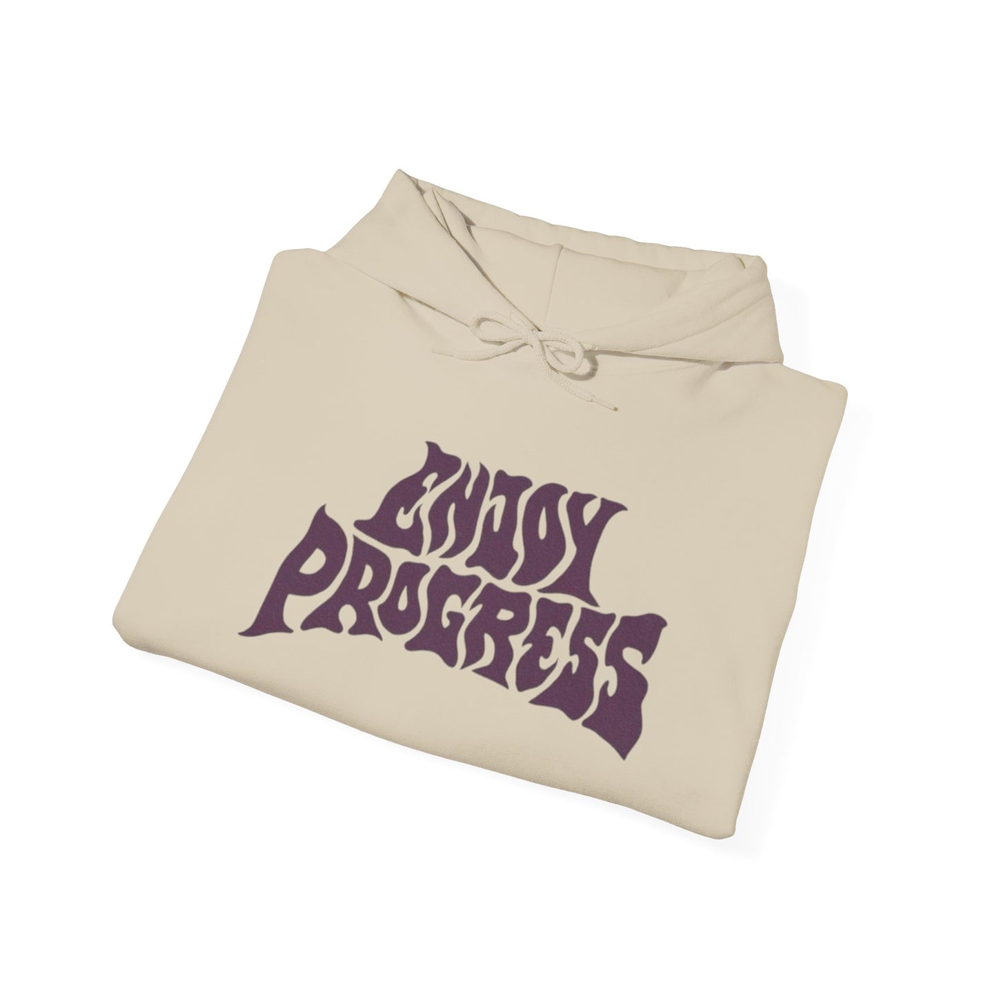 Enjoy Progress Vintage Graphic Hoodie Unisex Heavy Blend™ Hooded Sweatshirt