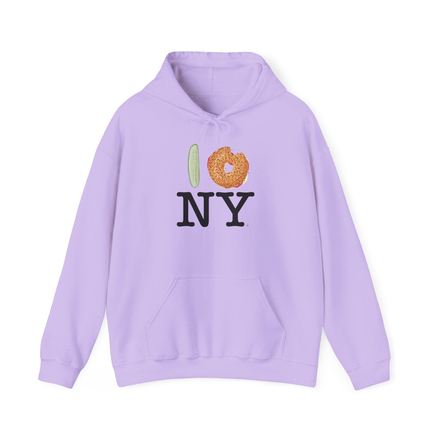 I Love New York Foodie Graphic Hoodie NEW Unisex Heavy Blend™ Hooded Sweatshirt