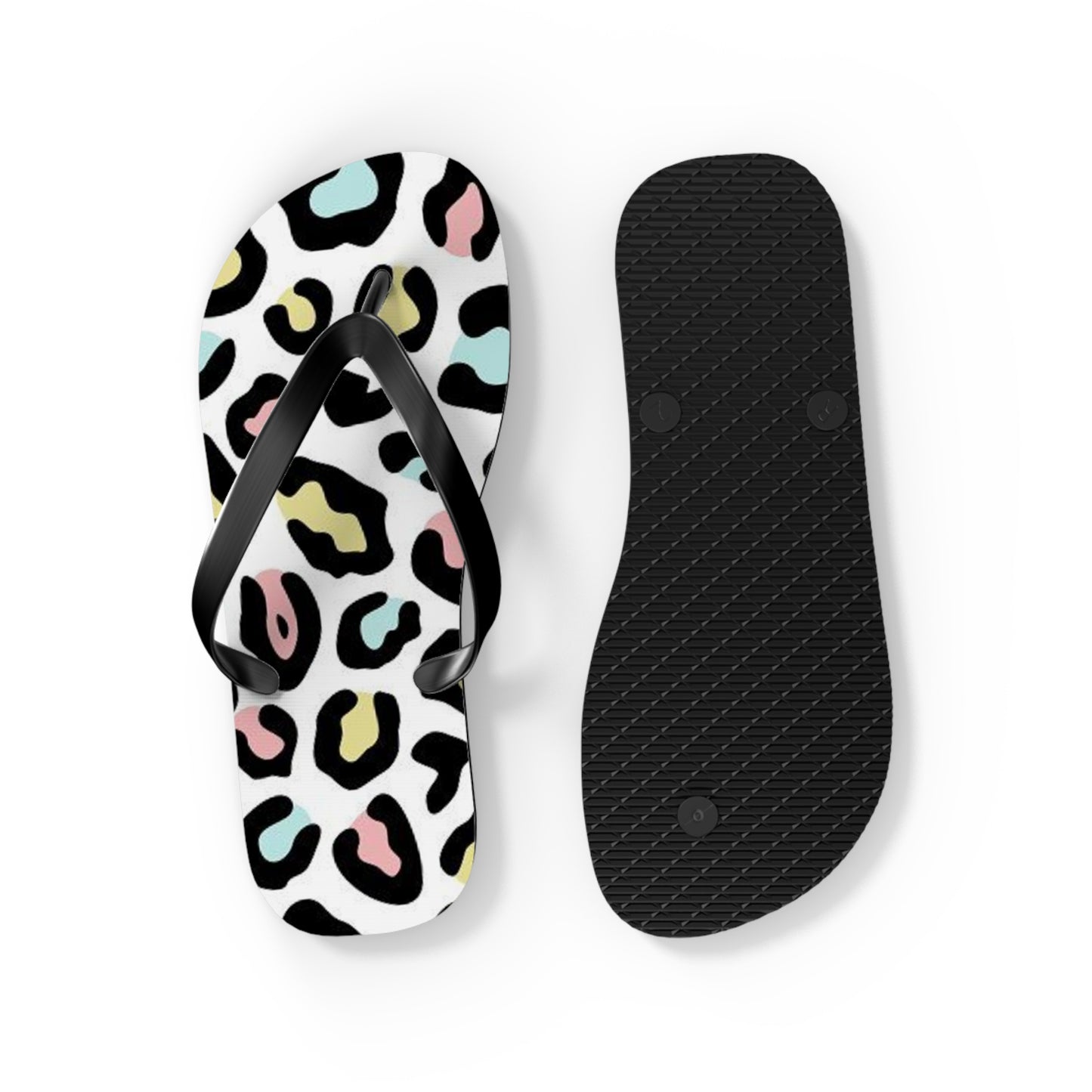 Fruity Cheetah Beach Sandals, Slides for Summer, Flip Flops, Water Resistant