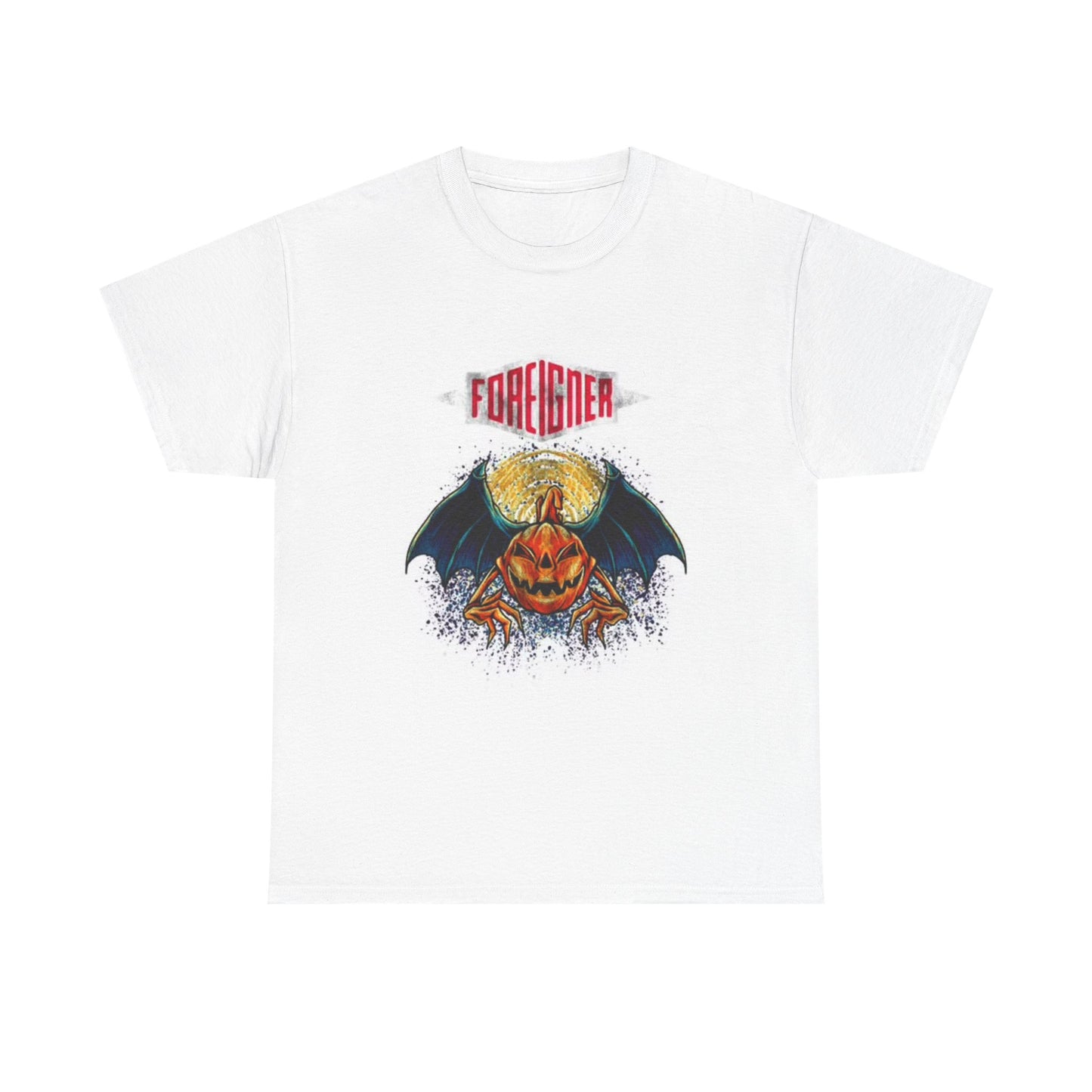 Foreigner Graphic T Shirt Vintage Retro 80s Band Merch Unisex Heavy Cotton Tee