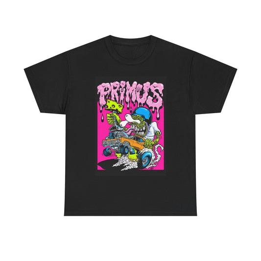 Primus Tshirt rock Band 90s skate vintage graphic rat fink Heavy Cotton Tee