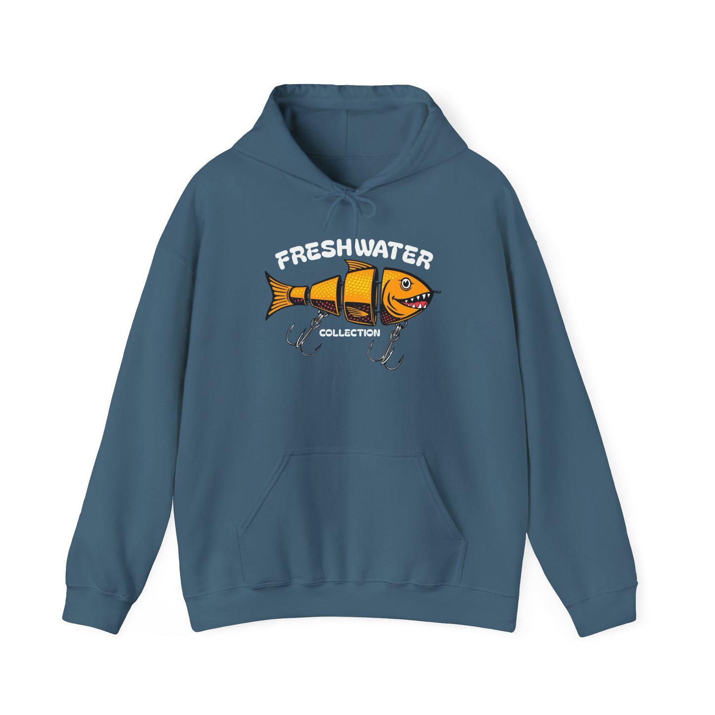 Freshwater Fishing Collection Graphic Hoodie Heavy Blend Sweatshirt NEW