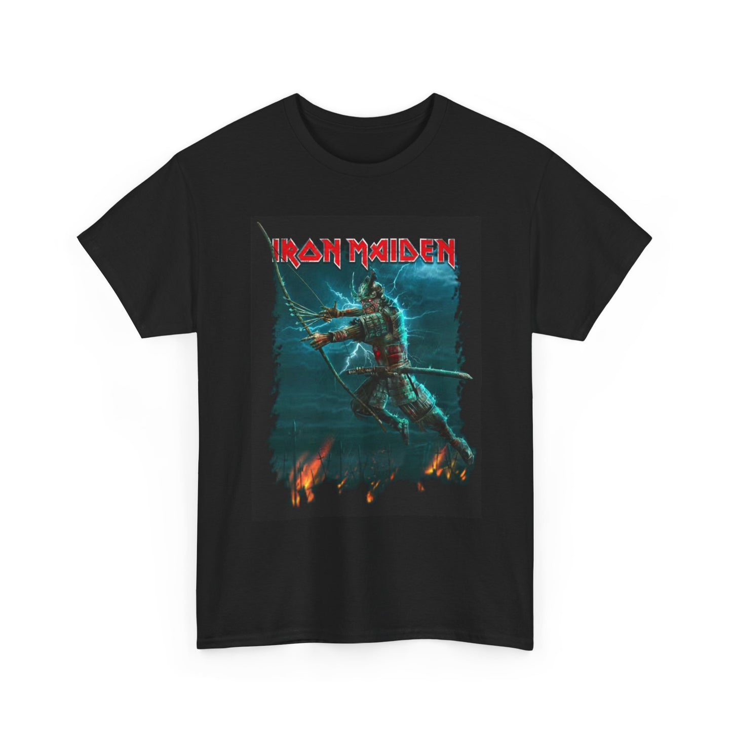Iron Maiden Tshirt Vintage Rock Merch Retro Tour Metal Unisex Heavy Cotton Tee