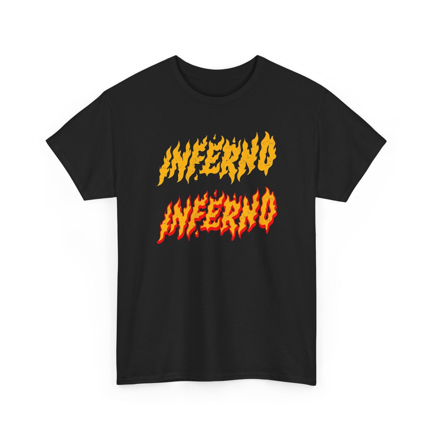 Inferno Inferno Retro Skateboarding Graphic T-Shirt Unisex Heavy Cotton Tee