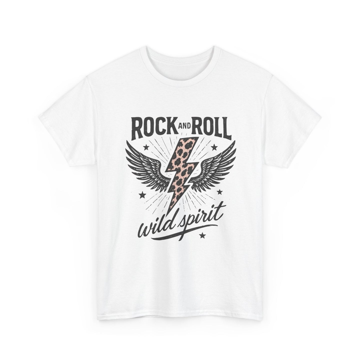 Rock And Roll Wild spirit Graphic T Shirt Unisex Heavy Cotton Tee