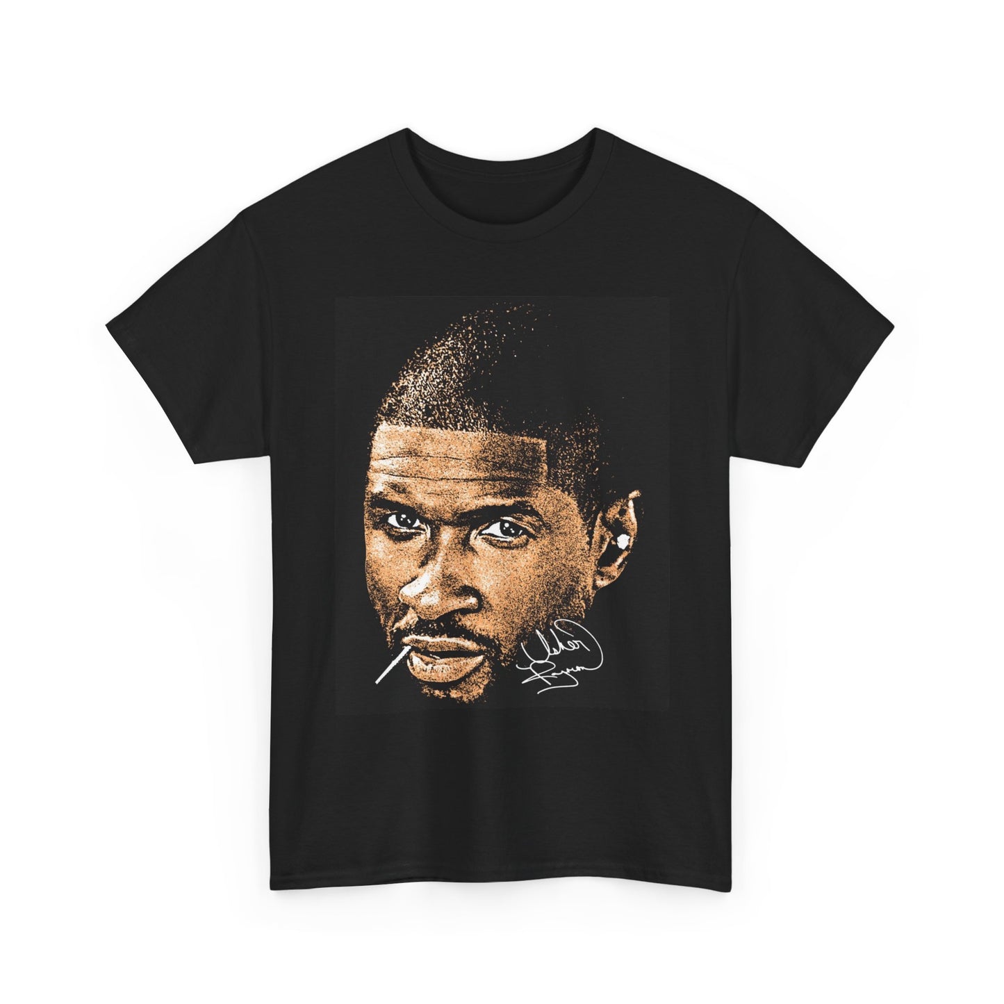 Usher Graphic T Shirt Big Head Tour Vintage Merch Unisex Heavy Cotton Tee