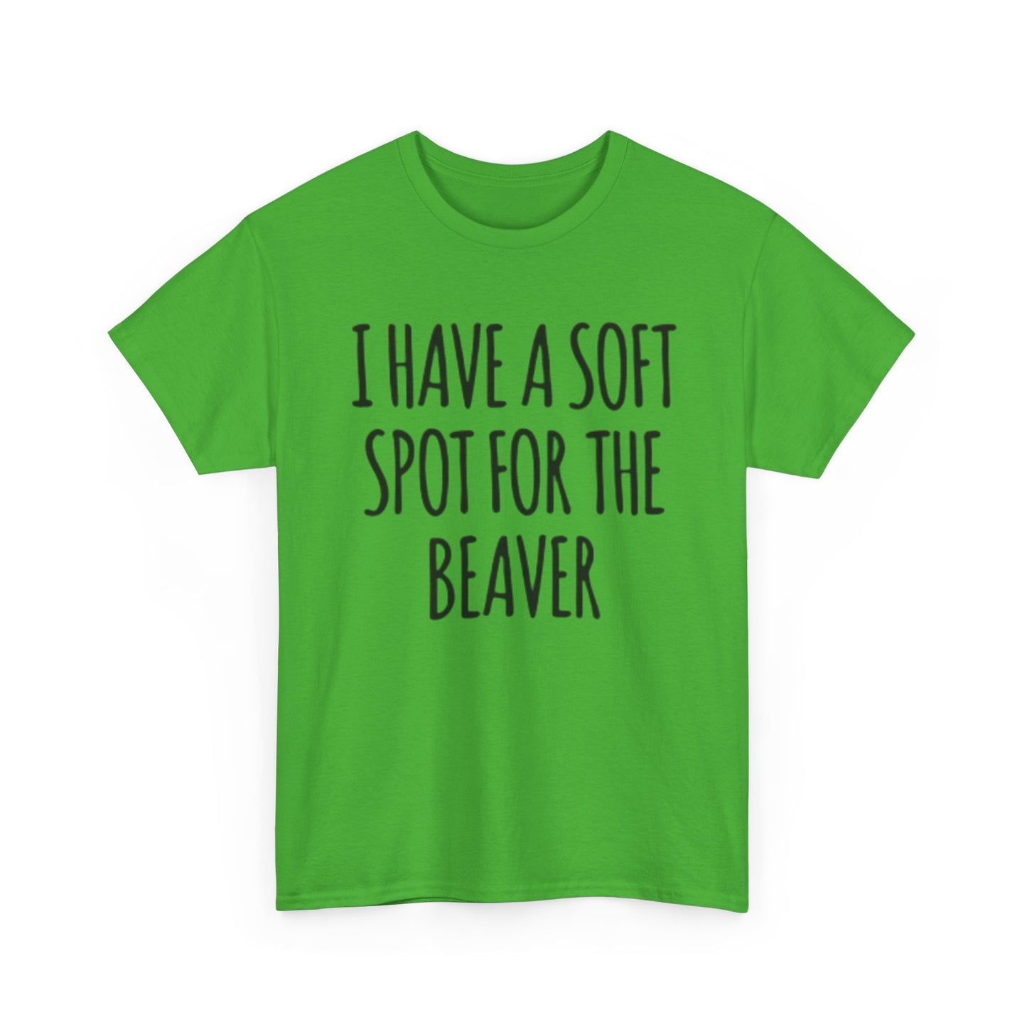 Soft Spot For The Beaver T Shirt Funny Sex Graphic Jokes Unisex Heavy Cotton Tee