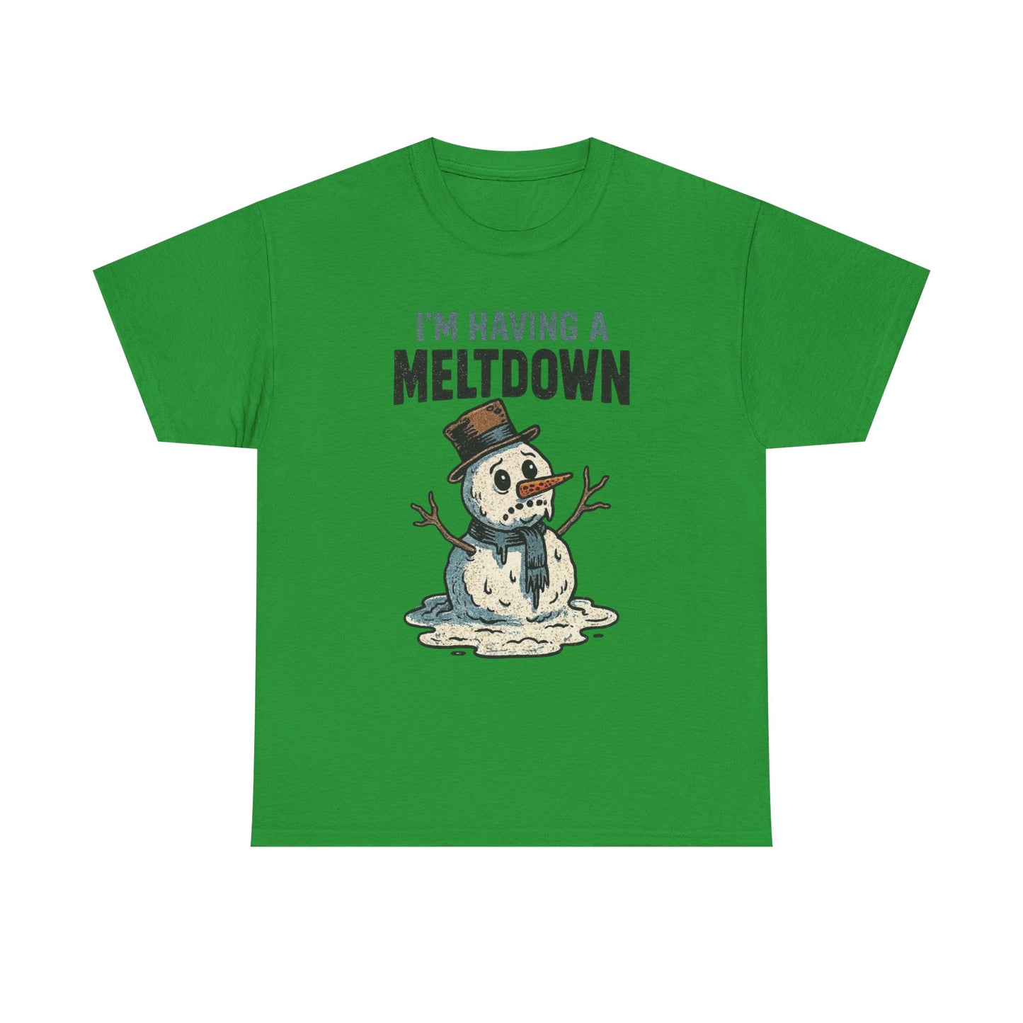 I'm Having A Meltdown Frosty Snowman Christmas Graphic T Shirt ADULT NEW