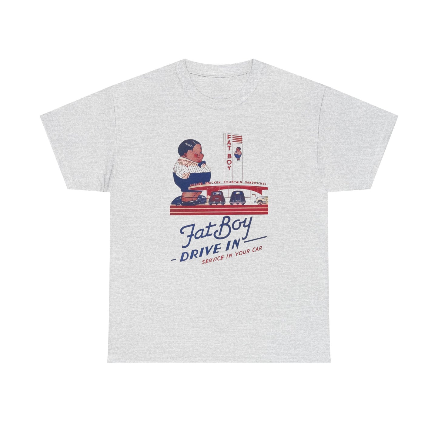 Fatboy Burger Vintage Graphic T Shirt NEW ADULT