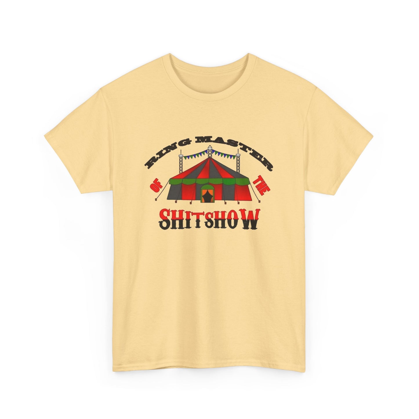Ring Master Of The Clown Show Funny Graphic T Shirt NEW Unisex Heavy Cotton Tee