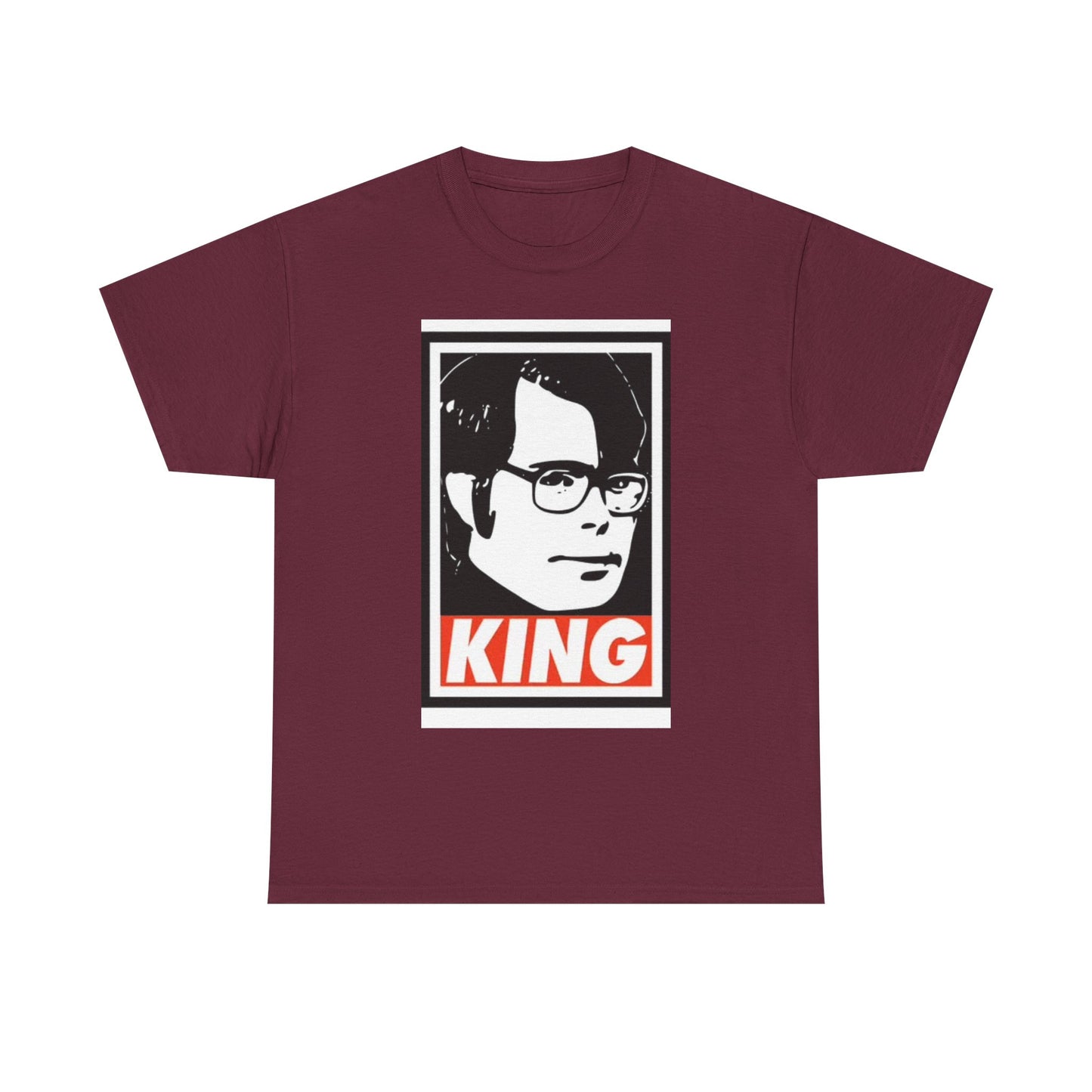 Stephen King Shirt Retro Poster Horror Funny Gift Scary Unisex Heavy Cotton Tee