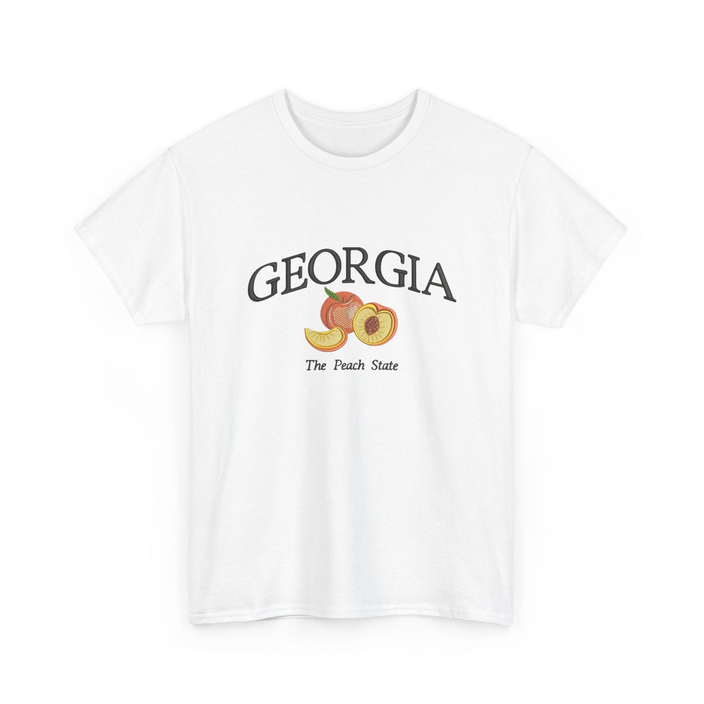 Georgia The Peach State Graphic T Shirt NEW Unisex Heavy Cotton Tee
