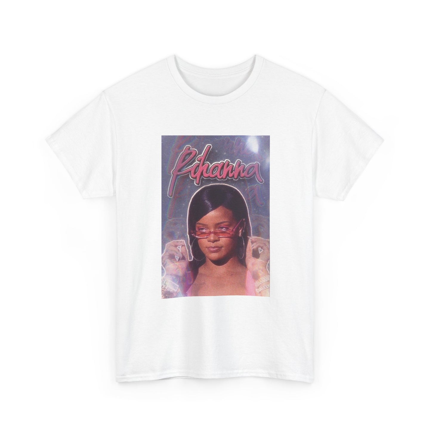 Rihanna Tshirt Retro Pop Rap Poster Tour Merch Riri Unisex Heavy Cotton Tee