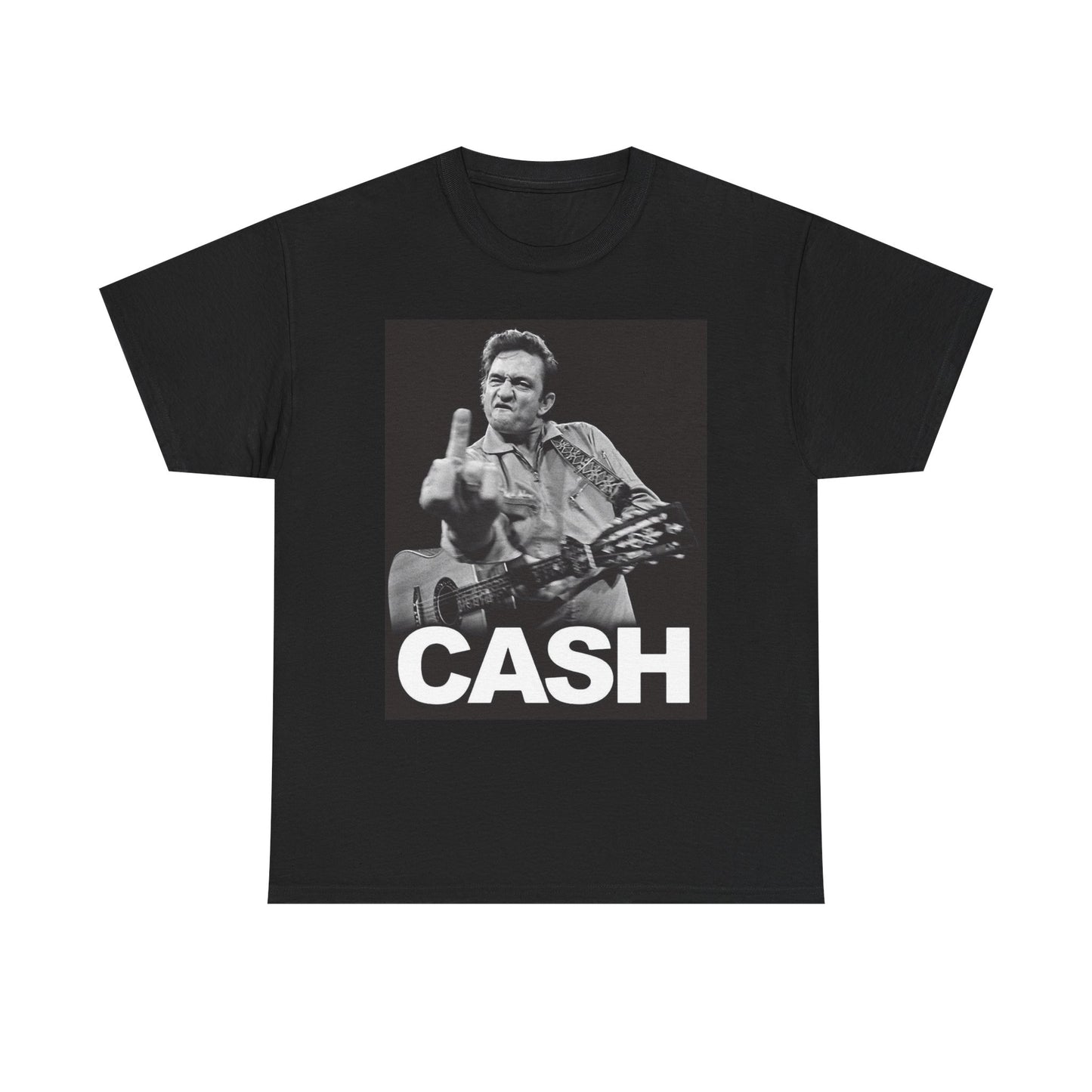 Johnny Cash Graphic T Shirt Vintage Country Poster Unisex Heavy Cotton Tee