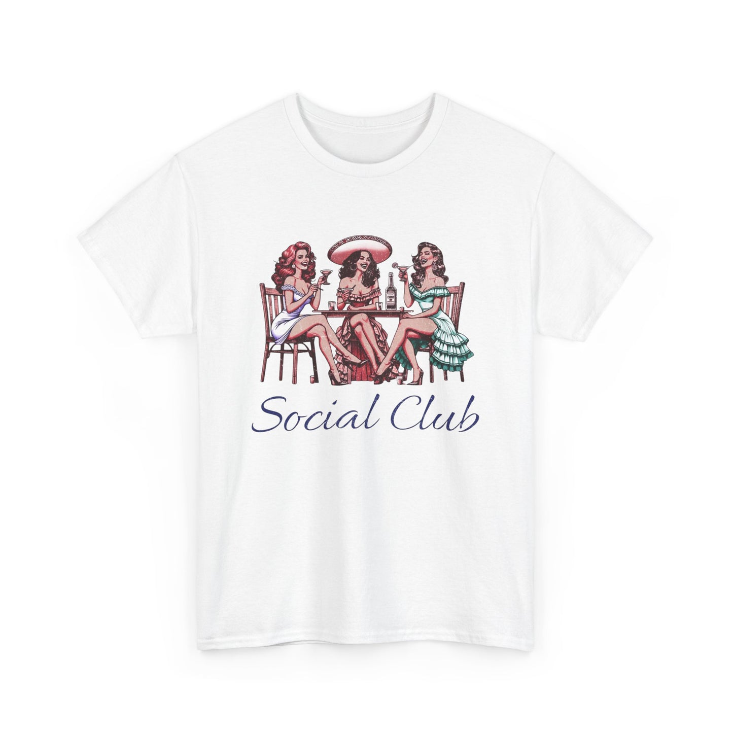 Social Drinking Club Graphic T Shirt Unisex Heavy Cotton Tee
