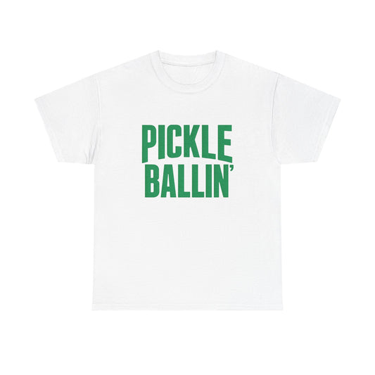 Pickle Ballin Retro Graphic T Shirt Heavy Cotton Tee