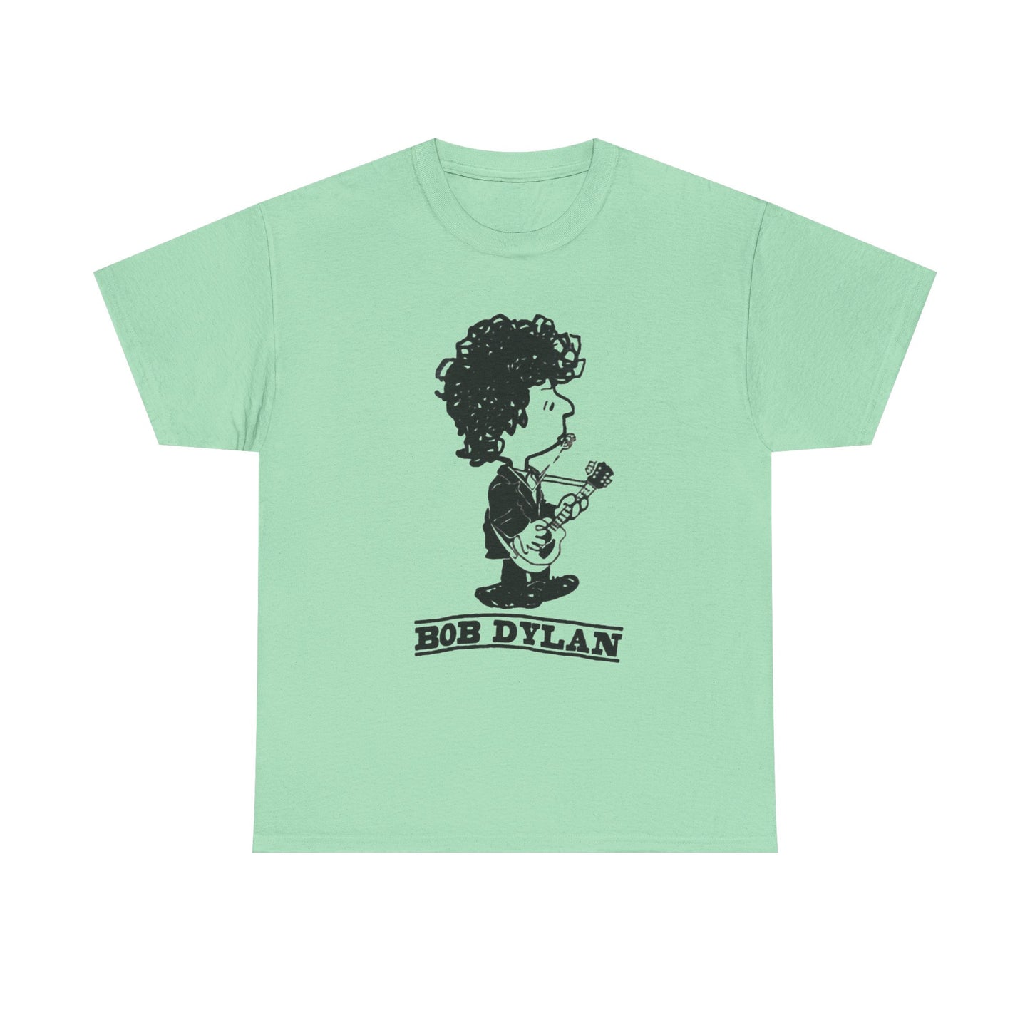 Bob Dylan Graphic T Shirt Vintage Rock Blue Grass Retro Unisex Heavy Cotton Tee