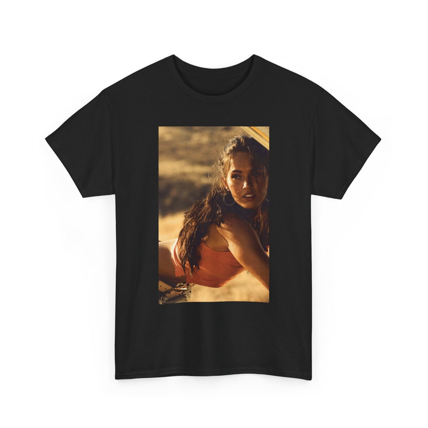 Megan Fox Camaro Transformer Graphic T Shirt Unisex Heavy Cotton Tee Gift